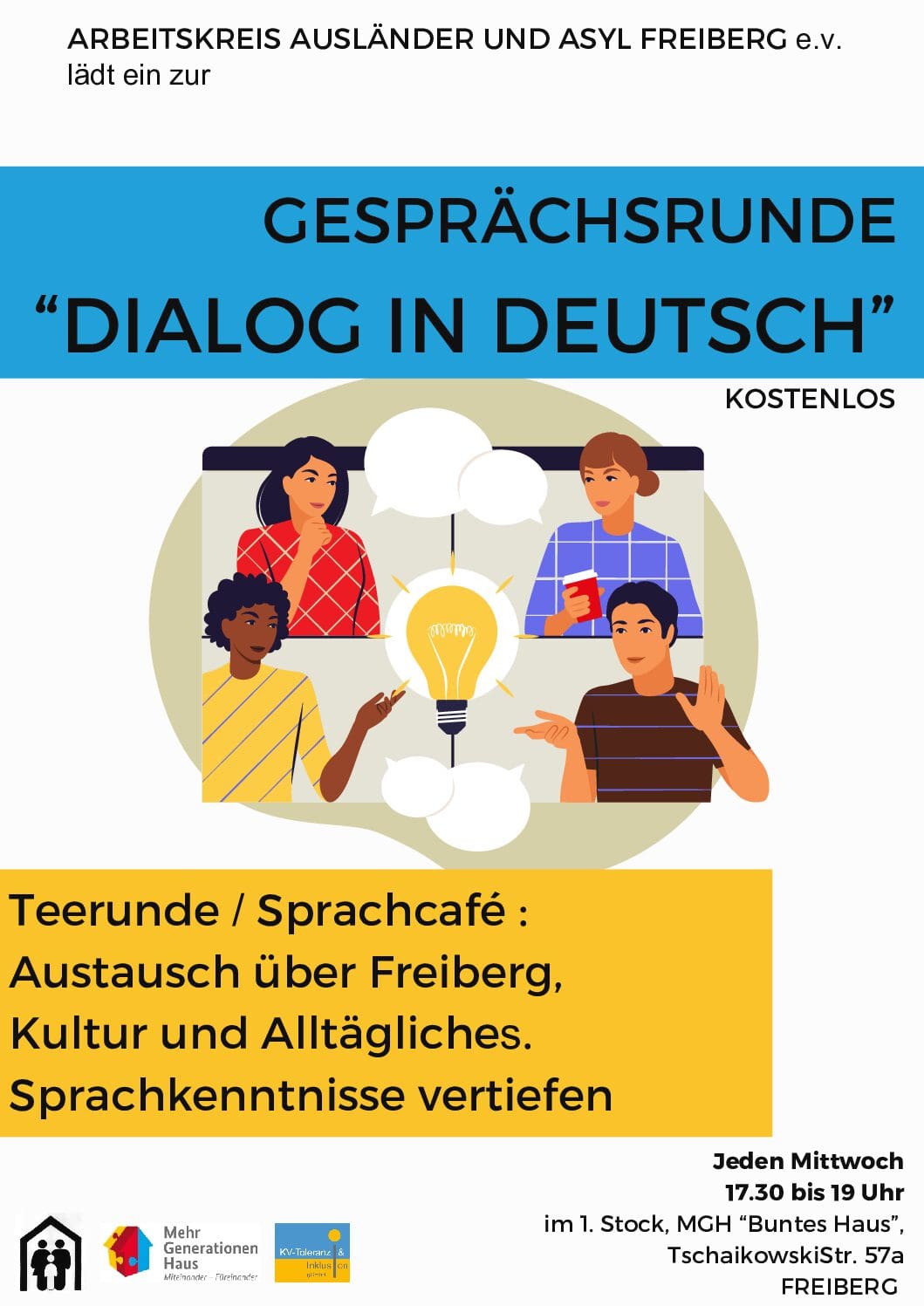 Sprachcafé – jeden Mittwoch