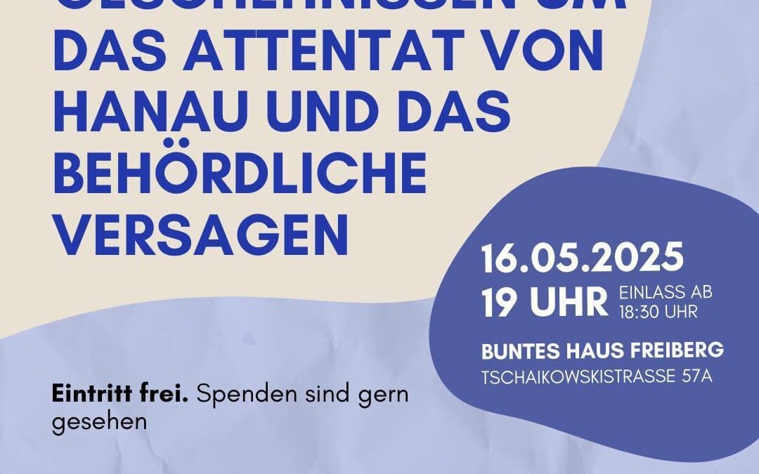 Vortrag zu den Geschehnissen um das Attentat von Hanau