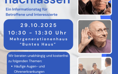 Infotag für Menschen mit eingeschränktem Seh- und Hörvermögen